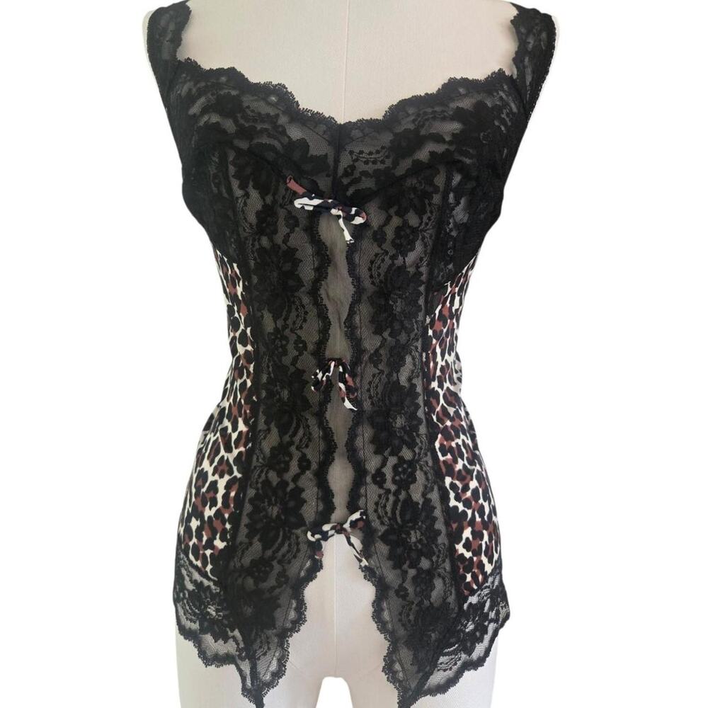 Vintage y2k leopard lace lingerie